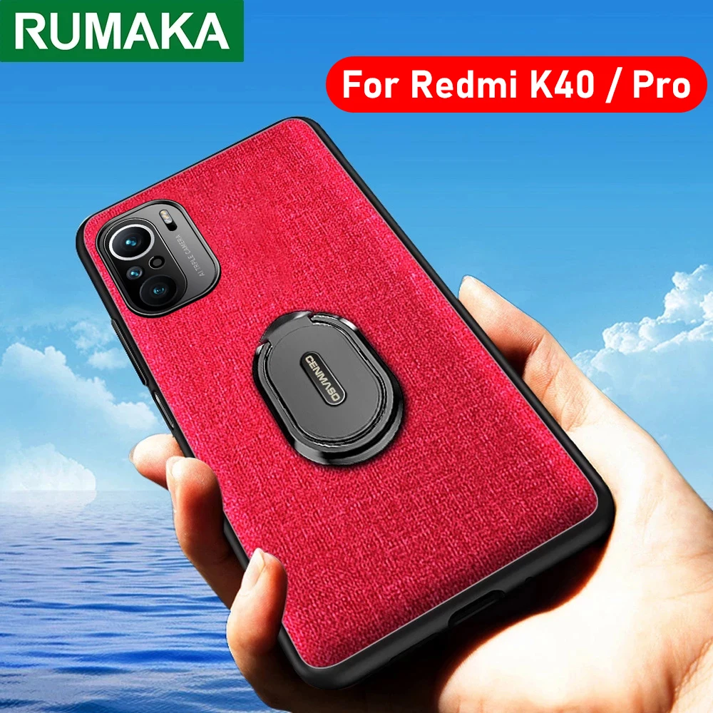Чехол для Xiaomi Mi 11 чехол Redmi Note 10 Pro K40 Poco M3 X3 тканевый магнитный автомобильный