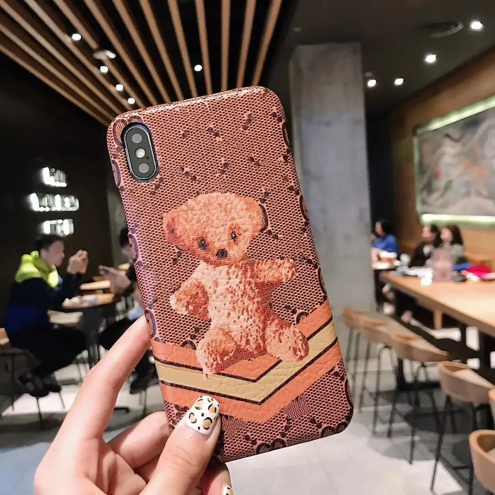 Koalas Роскошный жесткий кожаный чехол для мобильного телефона для iphone xsmax xs xr 7plus мультяшный медведь милая собака pc har pu кожаный чехол для телефона 8plus - Цвет: Koalas
