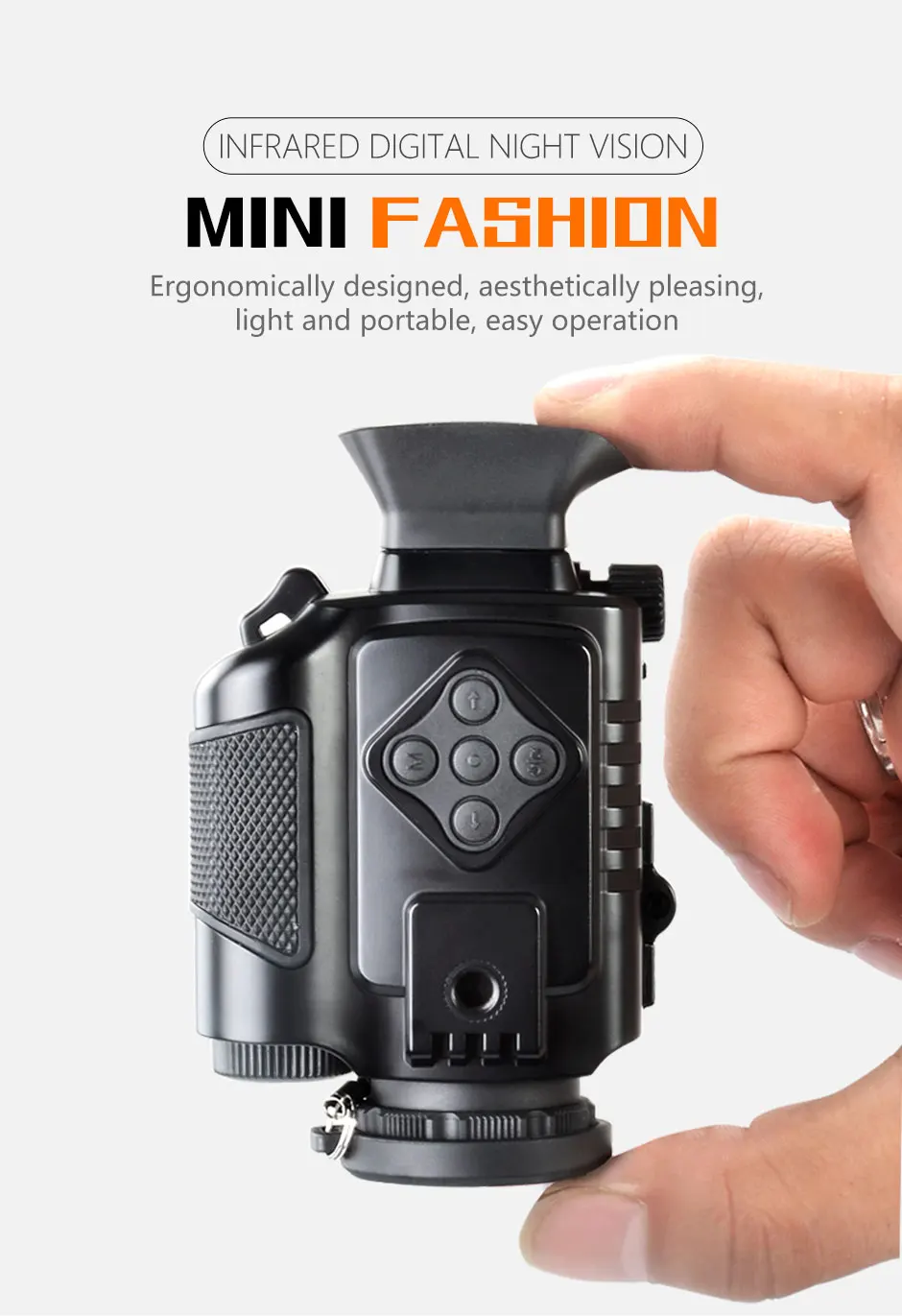 SAGA Мини цифровой Инфракрасный ночного видения монокуляр сфера 5 зум козырек imager для охоты кемпинга Открытый Охотник телескоп