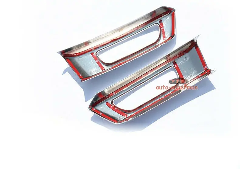 

Matt Chrome front fog light lamp cover bezel trim for range rover Sport 2015 2016