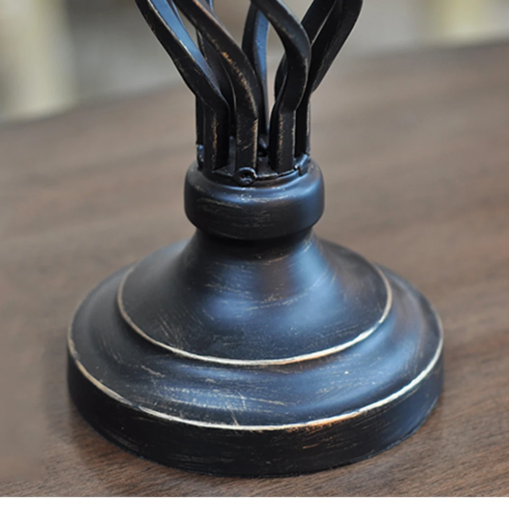 Винтажный стиль металлический романтический подсвечник вечерние свадебные