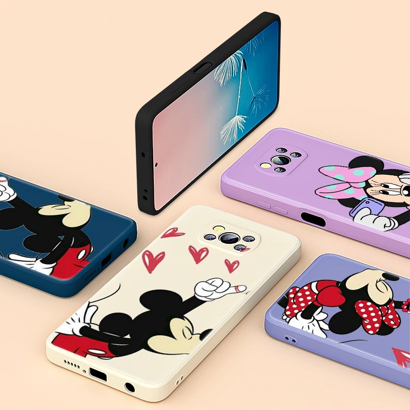 

Mickey Minne Bff For Xiaomi Poco 6 X CC9 E A3 Lite A2 Mix 3 4 X3 NFC X2 M2 C3 M3 Pro F3 GT Liquid Silicone Phone Case