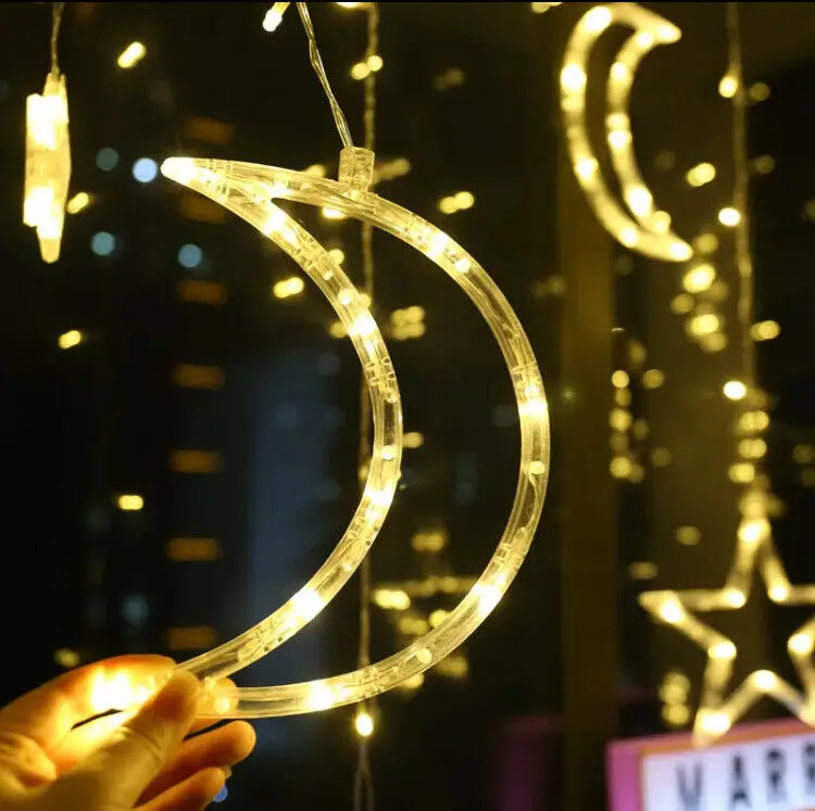 TENDA LUMINOSA NATALIZIA SERIE LUCI STELLE DI NATALE светодиодный 3 METRI PROLUNGABILE | Женская одежда
