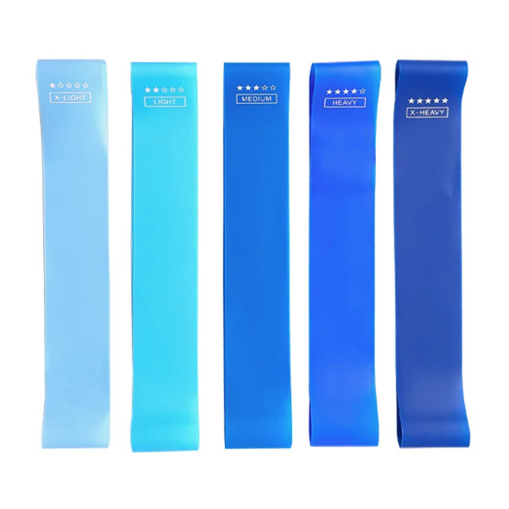 

5pcs подготовки Фитнес резинки тренажерный зал прочность Эспандеры Пилатес спортивные резиновые Фитнес мини пояс Crossfit для тренировки Equipm