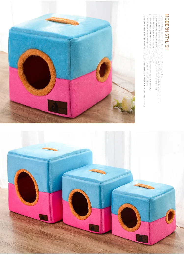 Кровать для маленьких средних собак домик питомца Конура спальный забавных