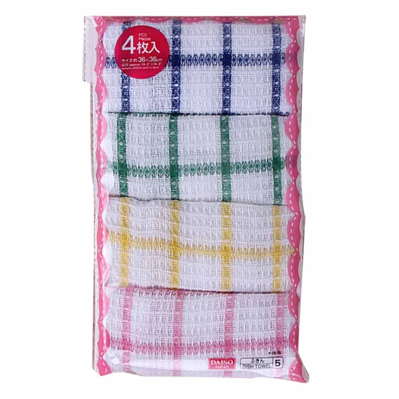 4 шт./компл. быстросохнущее клетчатое полотенце 30 см * оптовая продажа Кухонное