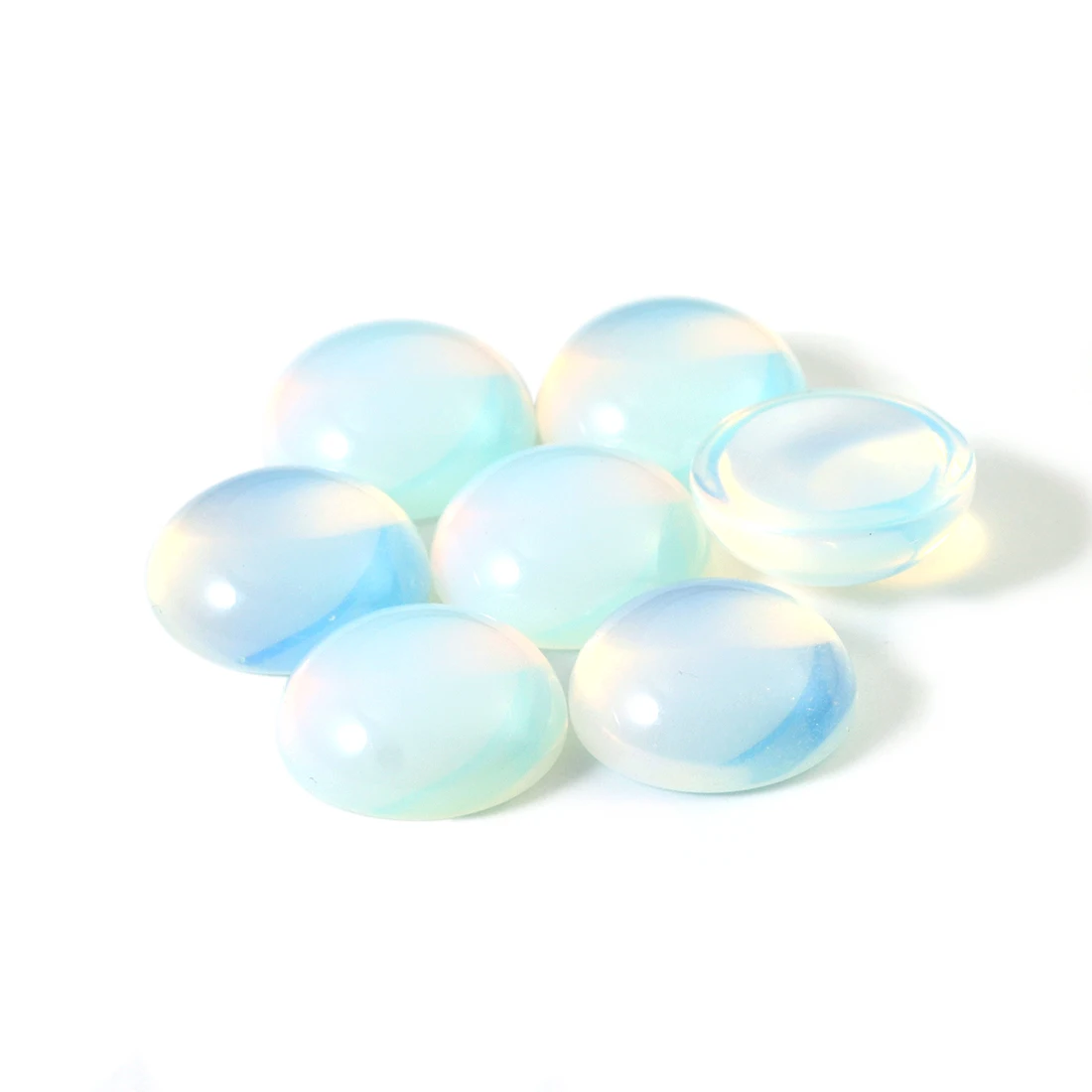 opal stone DC 10 шт./лот Натуральный камень кабошон 4/6/8/10/12 мм 25 узоров для DIY кольца, серьги, браслет Цепочки и ожерелья делая конечные бусины в форме цветов - Цвет: opal stone