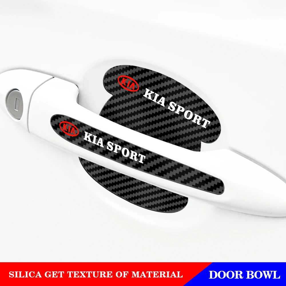 

4pcs Car Styling Door Handle Scratches Protector Films Sticker For KIA rio ceed sportage sorento k2 k3 k4 k5 k6 soul Accessories