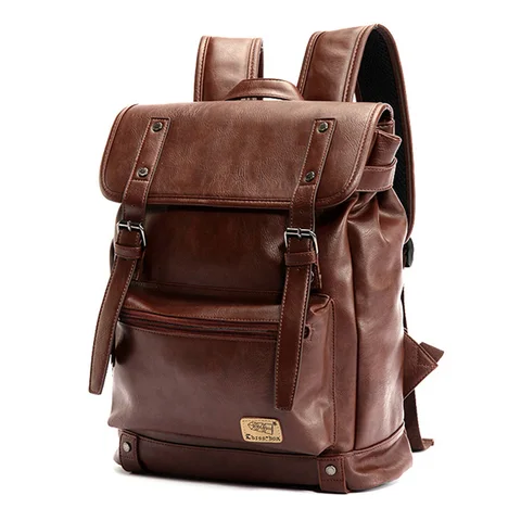 Брендовый кожаный рюкзак Three box для мужчин и женщин, корейский дорожный Повседневный маленький ранец для подростков, сумка