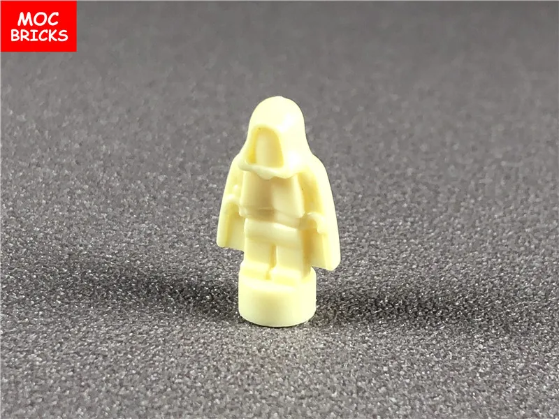 10 штук в партии кубики MOC микро фигурка 16478 1 8 см мини Статуэтка капюшон пустой