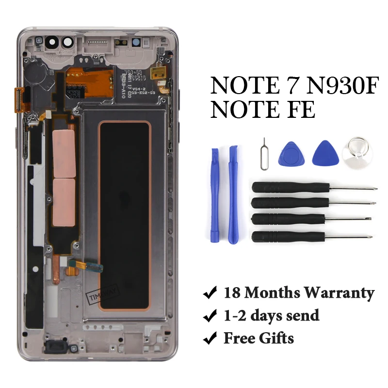 Super AMOLED для Samsung Note Fan Edition FE 7 N930F N935F ЖК-дисплей дигитайзер сенсорного экрана в