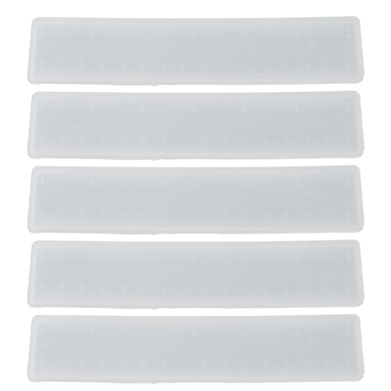 

Ruler Resin Mould5Pcs Silicone Straight Ruler Resin Mold Art Resin Casting Craft Tools Epoxy Casting Mould Making Craft Handmade