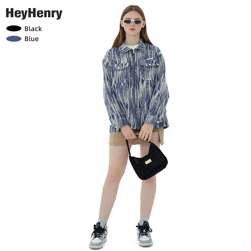 

Autumn washed jacket ladies loose casual oversize jacket lovers
