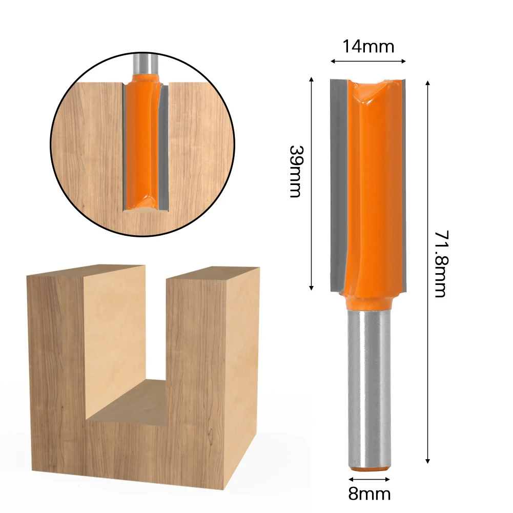 

8mm Milling Cutter Woodworking Tenon Tool Drilling Milling Drum Line Arc Knife for Wood Cabinet Armrest Line Modeling