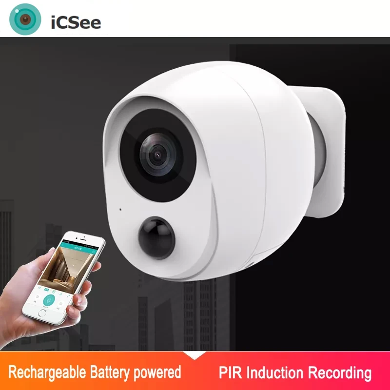 

ICsee сотовый телефон с дистанционным мониторингом 1080P 2MP 128G наружная беспроводная с двумя звуками AI Обнаружение человека IP Wi-Fi батарея камера ...