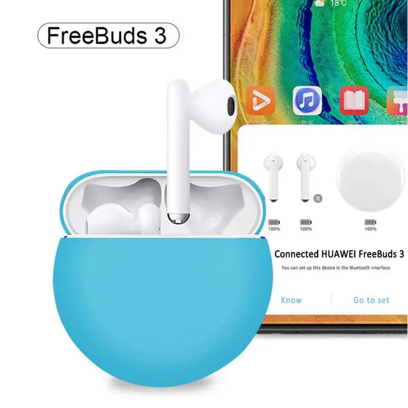 Модные bluetooth-наушники, силиконовый чехол, водонепроницаемый чехол для huawei Freebuds 3, чехол для huawei