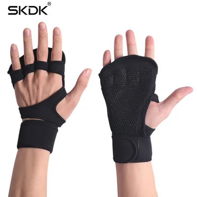 

Weight Lifting Fitness Gloves With Wrist Wraps Silicone Gel Full Palm Protection Gym Workout Gloves Powerlifting Equipment