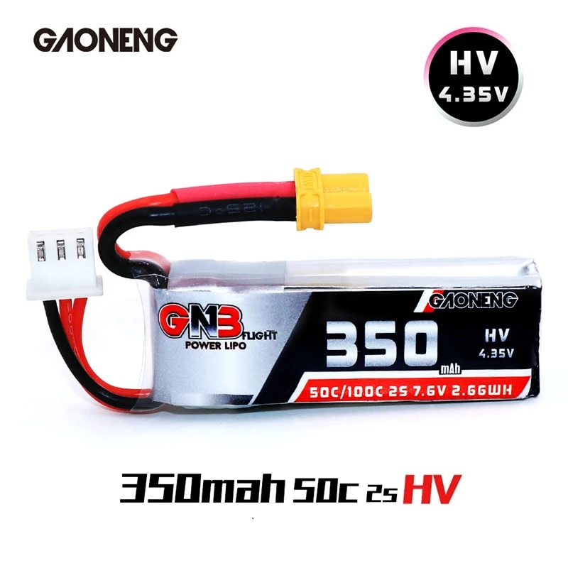 аккумулятор gaoneng gnb 2s 76 в 350 мач 50c100c hv lipo шт