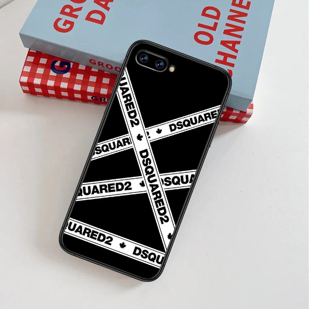 

Italy Luxury Fashion Trend Brand D Phone Case For Huawei Honor 6A 7A 7C 8 8A 8X 9 9X 10 10i 20 Lite Pro Play black Shell Pretty