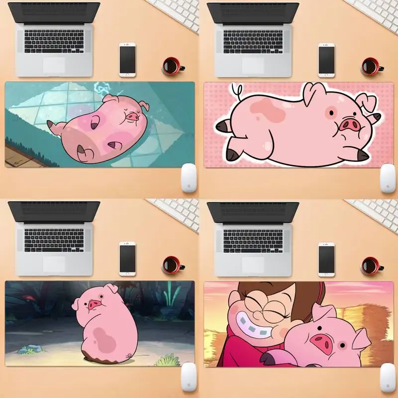 

Gravity Falls Pig Large Mouse Pad PC Computer Mat Large Gaming Laptop XL Non-slip Rubber Office Computer Mouse Pad
