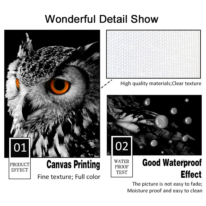 

Nordic Canvas Painting Animal Wall Art Owl bird Posters and Prints Wall Pictures for Living Room Modern Decoration Home Decor