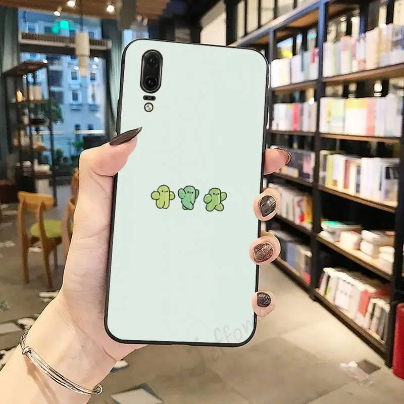 

Cactus Cartoon plant luxury funda luxury Phone Case funda For Huawei honor Mate P 10 20 30 40 Pro 10i 9 10 20 8 x Lite