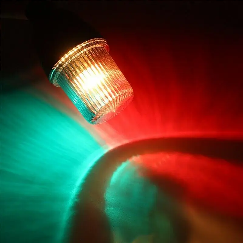 Universal 12V Marine Fold Down 360 degrees LED Navigation Stern Anchor Light for Boat Yacht Lamp 3-Colors | Автомобили и