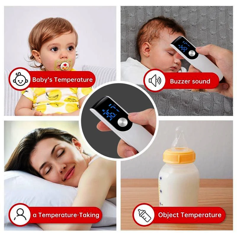 Compact Handheld Body Forehead Non-contact Thermometer Medical Digital Infrared Quick Temperature Measurement | Красота и здоровье