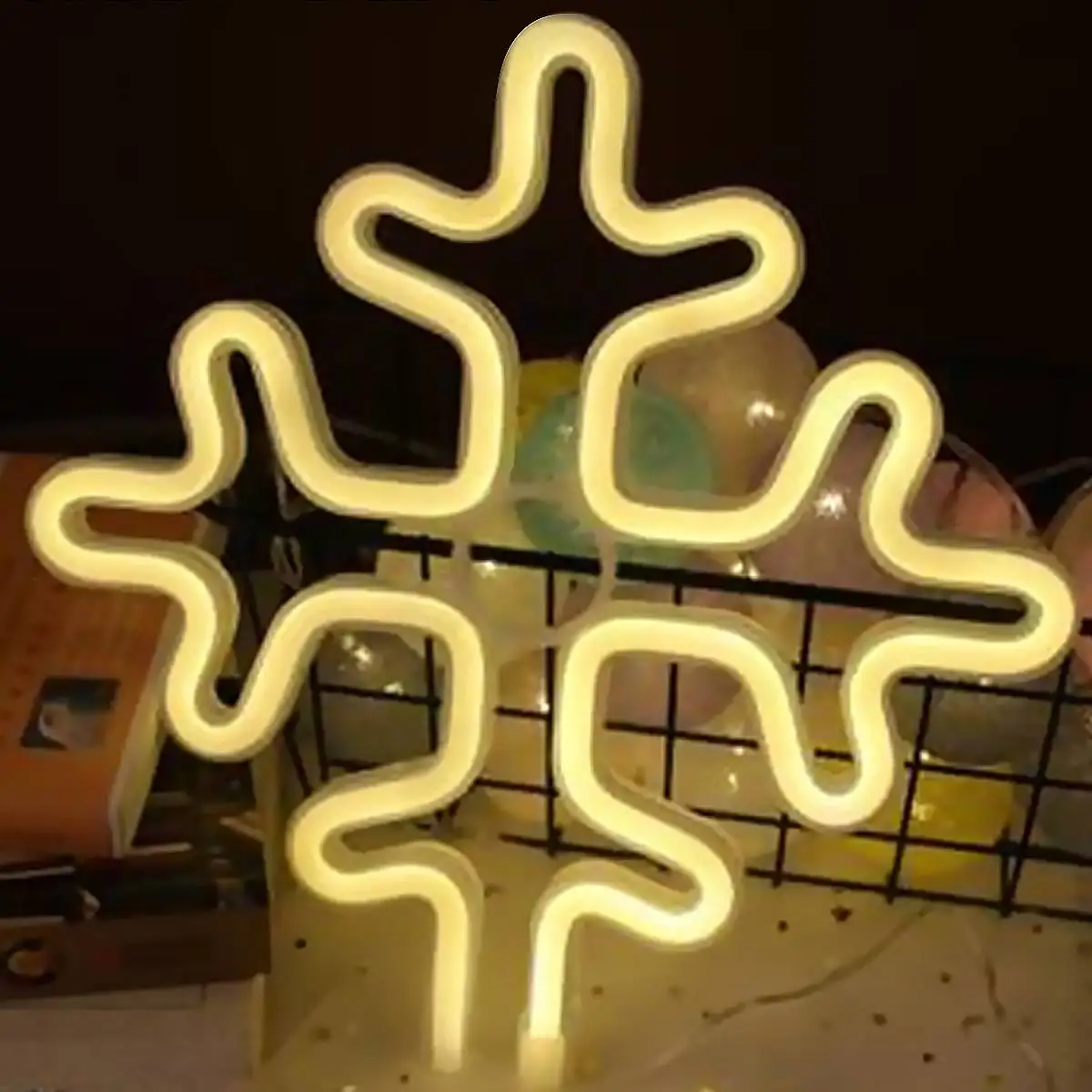 

LED Neon Light Wall Art Sign Bedroom Decoration Christmas Elk Snowflake Wall Hanging Night Lamp For Home Bar Holiday Lighting