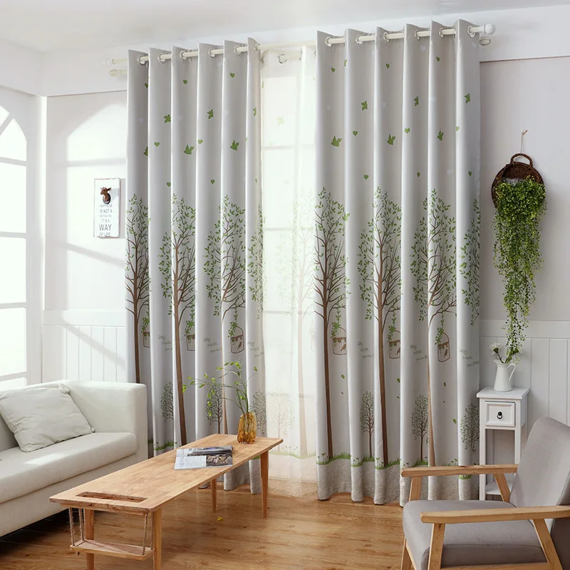 

2021 занавески для гостиной, спальни, простые естественные свежие и элегантные стильные шторы с принтом, светонепроницаемые занавески, ткань