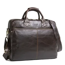 Top Quality Men Business Briefcase Computer Bag Women Genuine Leather Laptop Handbag Male Luxury Shoulder Bags Bolso Hombre 2021