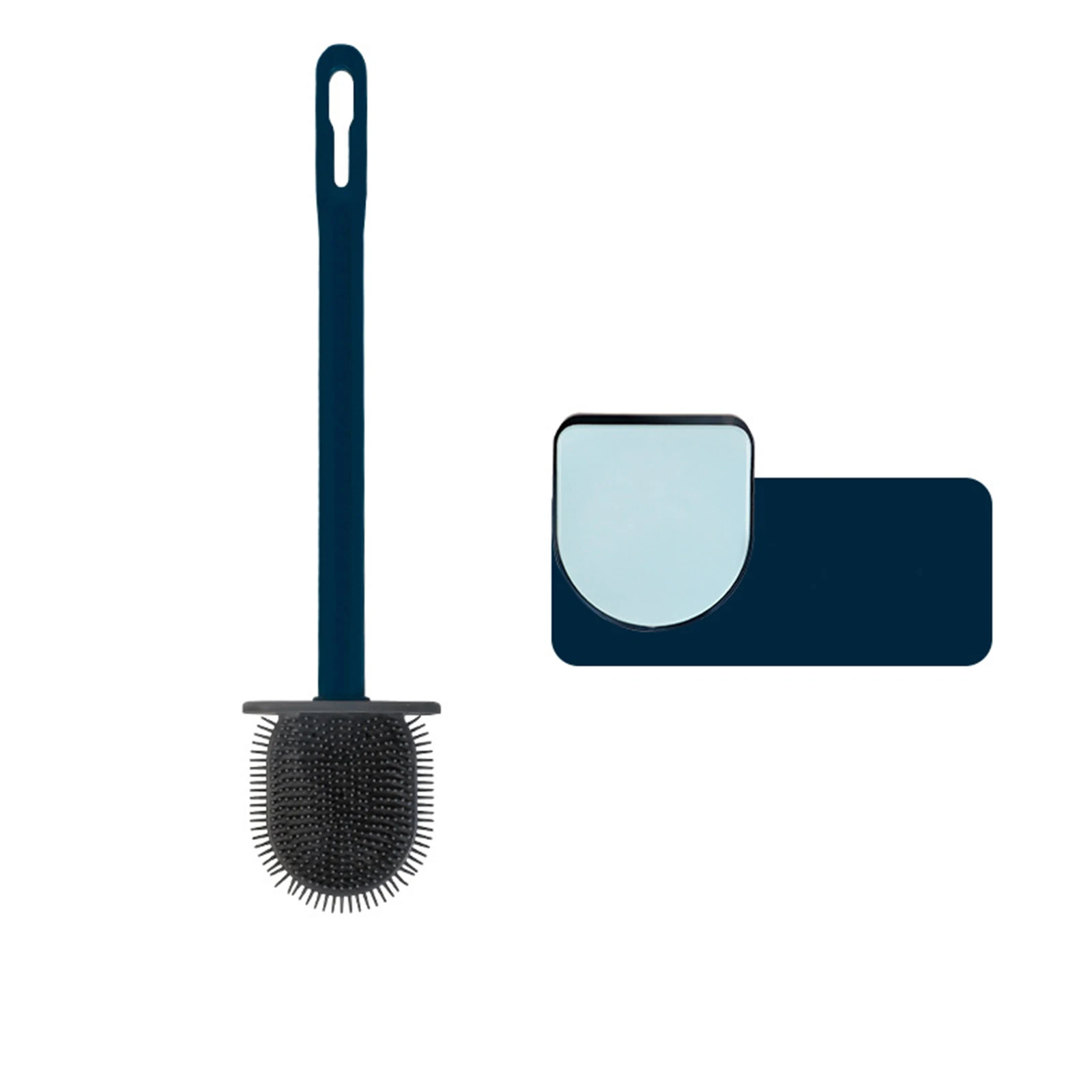 

Toilet Bowl Brush and Holder Set Silicone Toilet Cleaning Brush Cleaning Supplies For Bathroom Hogard