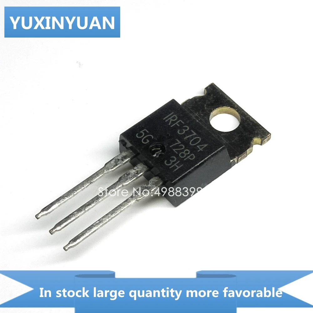 YUXINYUAN 10 шт IRF3704 IRF 3704 IR F3704 TO220 в наличии | Электронные компоненты и принадлежности