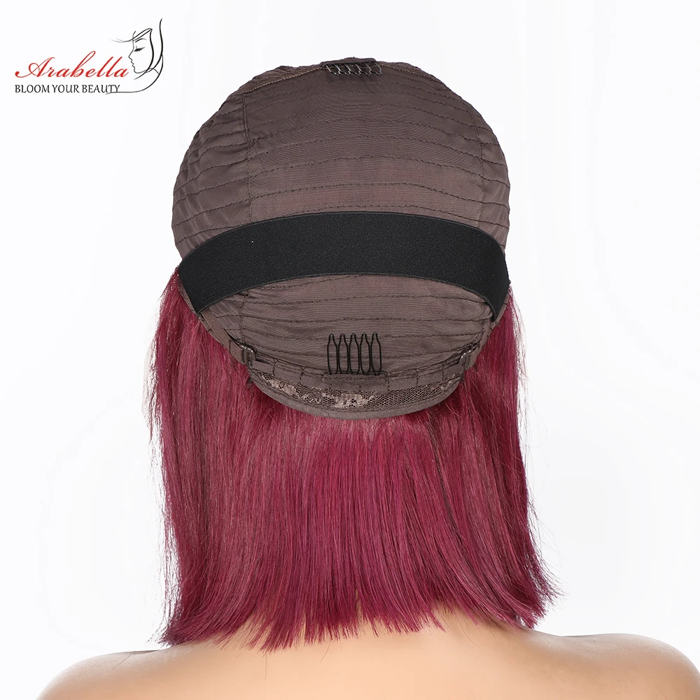 99J парик Ombre Bob 13*5*2 прозрачный на сетке предварительно опущенные отбеленные узлы