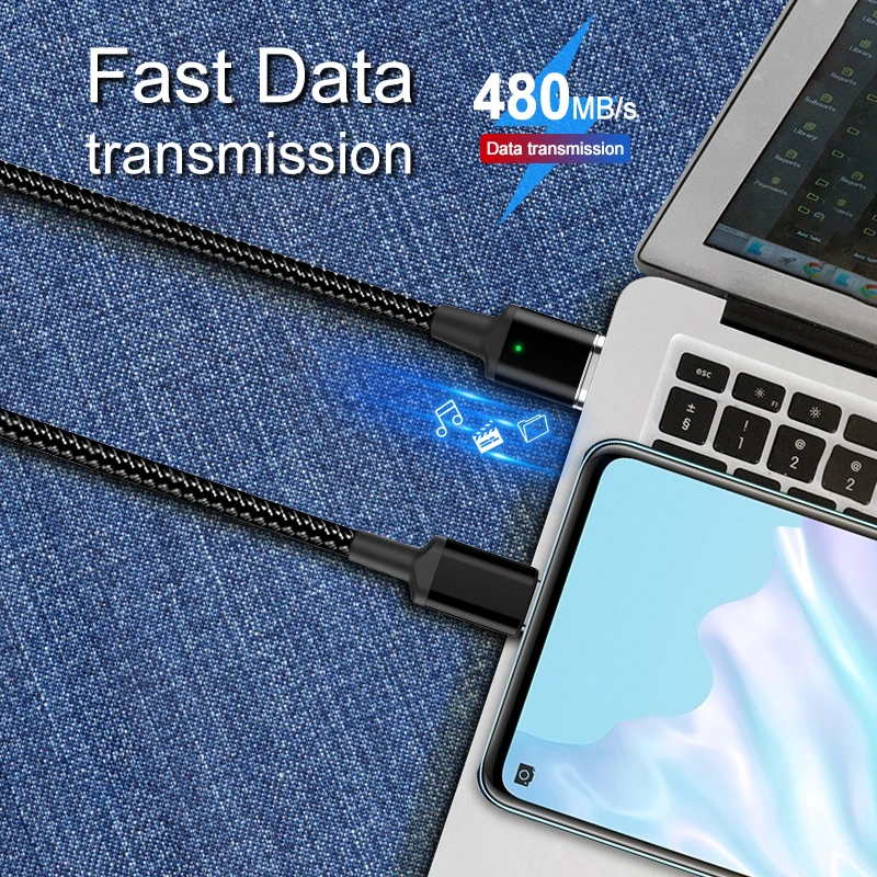5А Магнитный usb type-C кабель PD провод для быстрой зарядки USB C кабель быстрой зарядки для Macbook Pro type-C Кабо Для samsung S10 Xiaomi