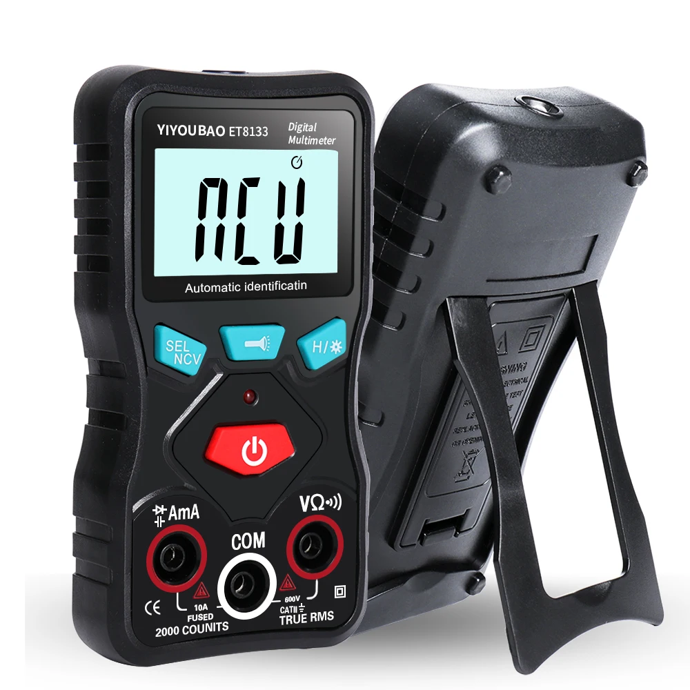 

YIYOUBAO ET8133 Fully Automatic Identification Multimeter Voltage Diode Current Capacitance Buzzer Meter Automatic Shutdown