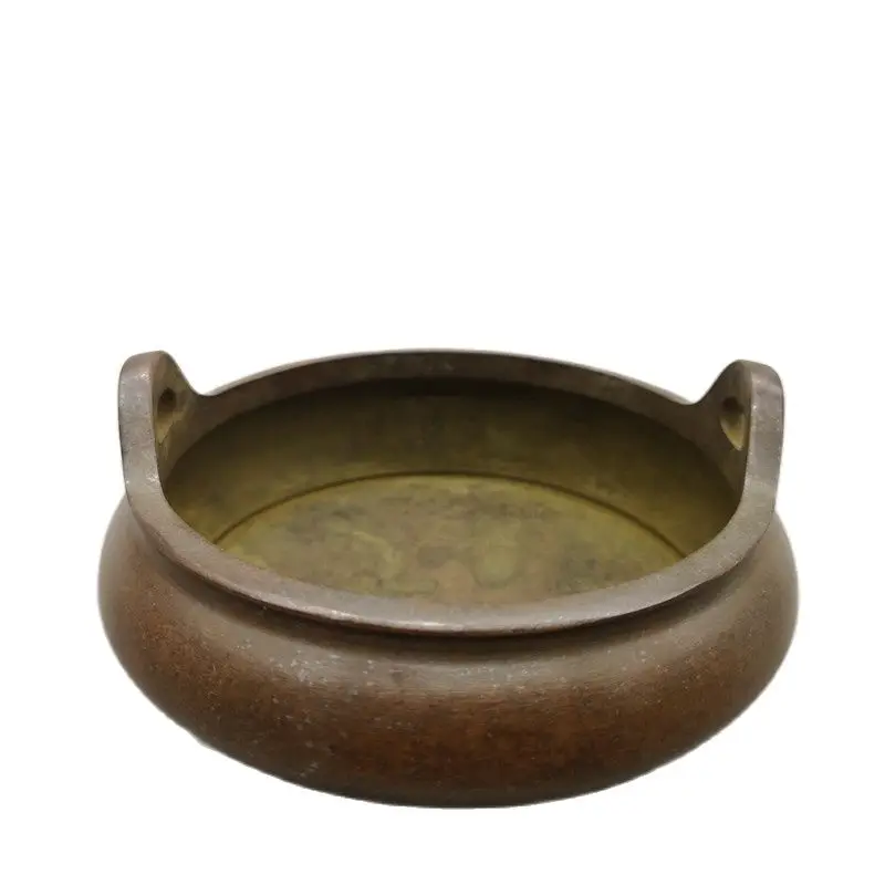 

Chinese Old Bronze Statue Red Copper Censer