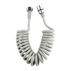 1,52 3 метра ПВХ серая растягивающаяся пружина Сантехнический шланг биде Shattaf насадка для душа шланг взрывозащищенный