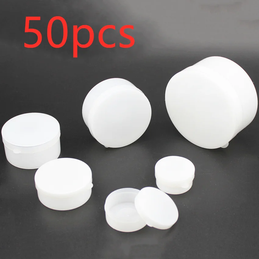 

25/50Pcs 5/10g Empty Cosmetic Jar Makeup Container Round Refillable Bottles Face Cream Eyeshadow Gel Suncreen Perfume Pack Box