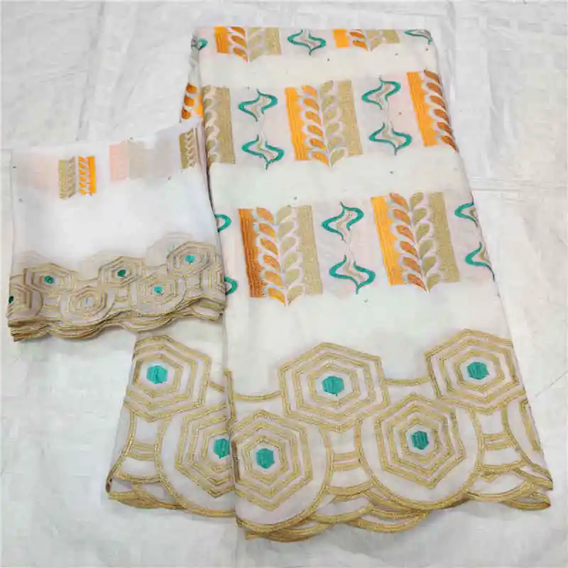 Новейший дизайн хлопок кружевная ткань белый Африканский швейцарский вуаль