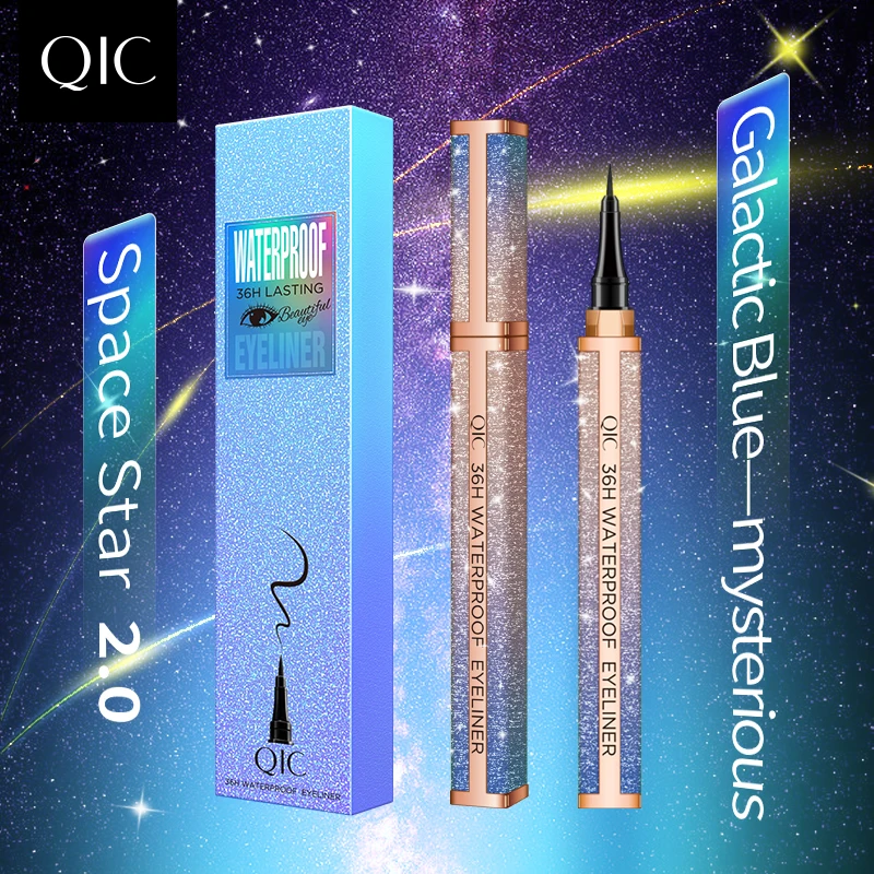 Подводка для глаз с изображением звездного неба водостойкая черная жидкая 1 шт. |