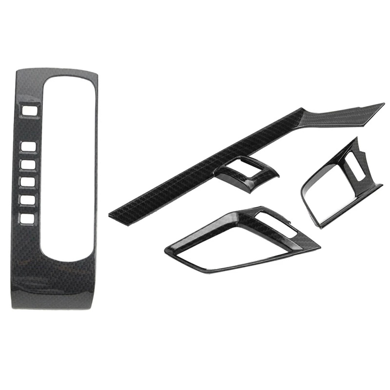 

Gear Shift Box Panel Cover Trim With 3X Dashboard AC Air Vent Outlet Cover, For Honda Civic 10Th Sedan 2016-2020