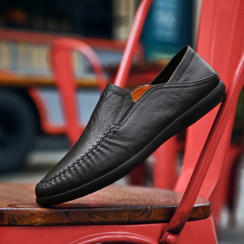 Фото Men Loafers Shoes casual Genuine Leather Sneakers Male Fashion Boat Footwear Soft slip on Dress Party Chaussure Homme Обувь Men Loafers Shoes casual Genuine Leather Sneakers Male Fashion Boat Footwear Soft slip on Dress Party Chaussure Homme Обувь