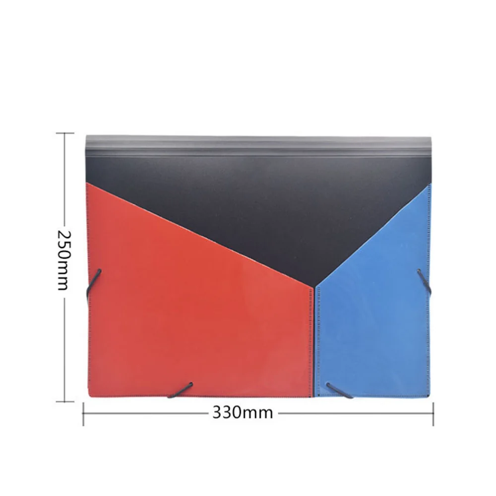 

1pc Rainbow File Folder 13 Layer Multi-function Document File Folder School Office Supplies for Student Teachers (Random Color)