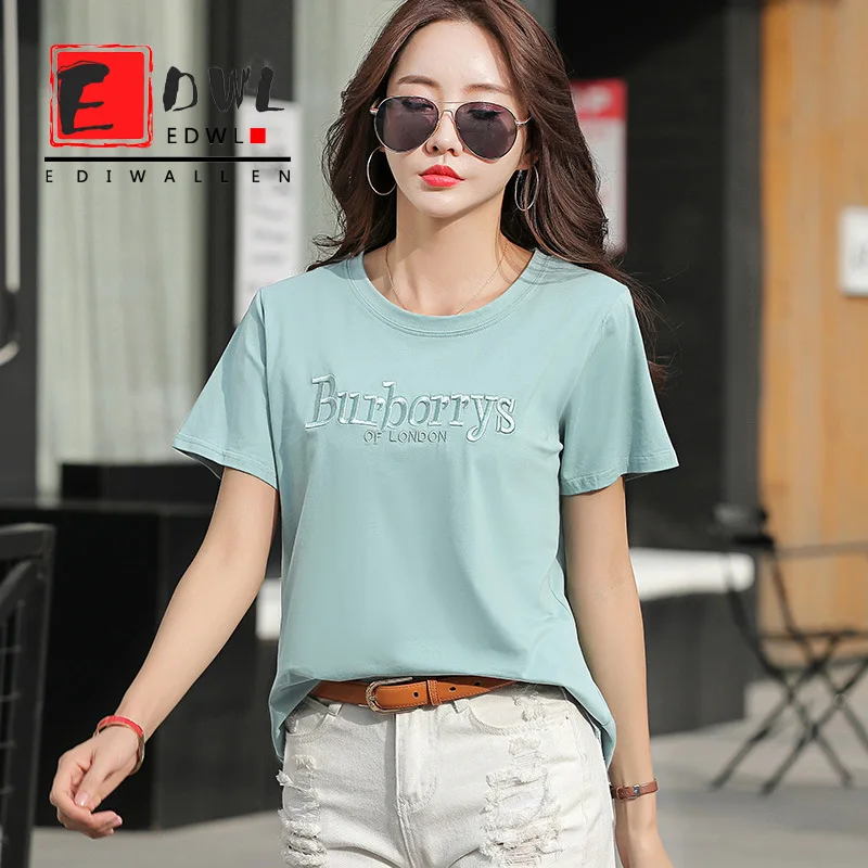 

Short Sleeve T-shirt, Women's Loose Summer Clothes, New Korean Version Students Are Versatile In Cotton Clothes