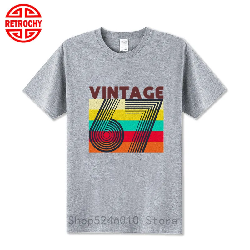 Vintage 1967 Classic 52st T-shirt Birthday Gifts Leisure T shirt For Dady Father Husband Summer Family Party Fishing Club Tshirt | Мужская