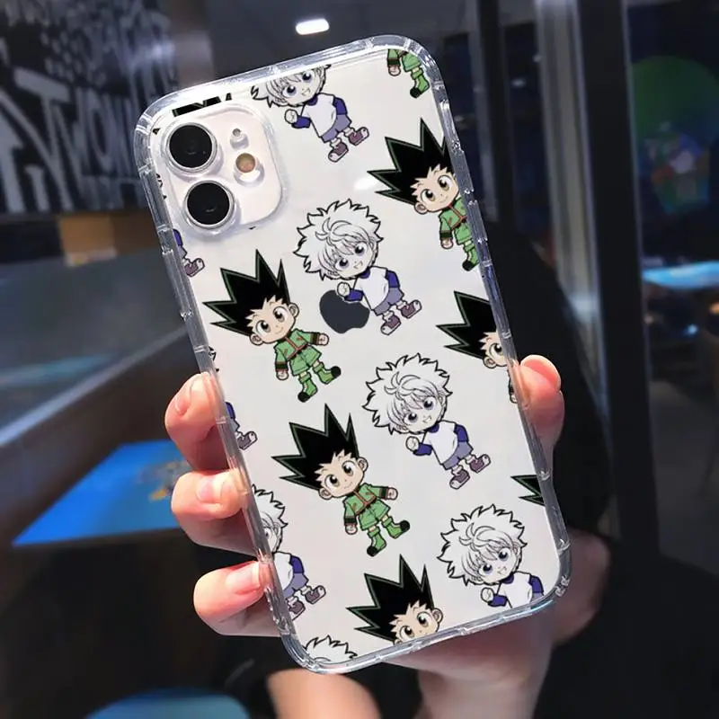 

Hisoka Anime Hunter X hunter Cute Phone Case Transparent for iPhone 11 12 mini pro XS MAX 8 7 Plus X XR