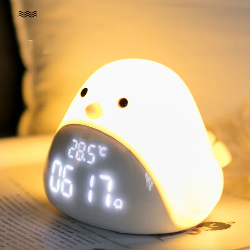 

Мультяшные креативные цифровые часы светодиодные для спальни детский будильник электронные светящиеся умные цифровые часы светодиодные д...