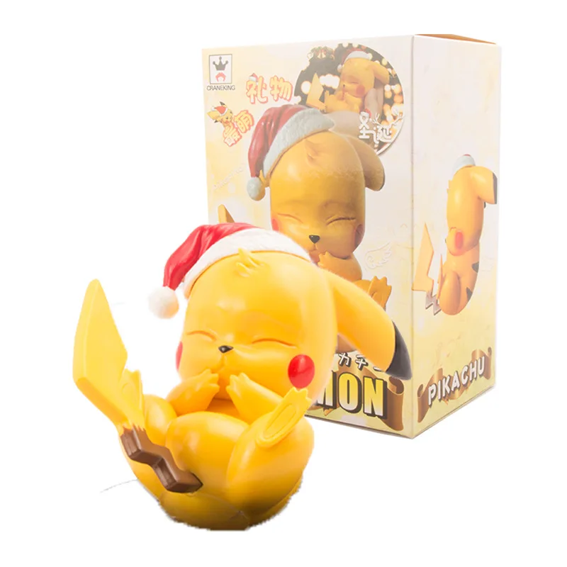 

Pokemon Series Figures Toys Sleep Pikachu Eevee Komala Bulbasaur Snorlax Ornaments Action Figures Dolls Cartoon Birthday Gifts