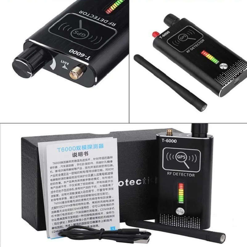 Шпионская беспроводная скрытая камера Dedektor T6000 шпионская с радиочастотным